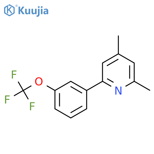 2,4-Dimethyl-6-(3-(trifluoromethoxy)phenyl)pyridine structure