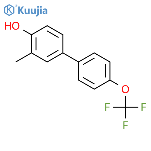 4-Hydroxy-3-methyl-4'-(trifluoromethoxy)biphenyl structure