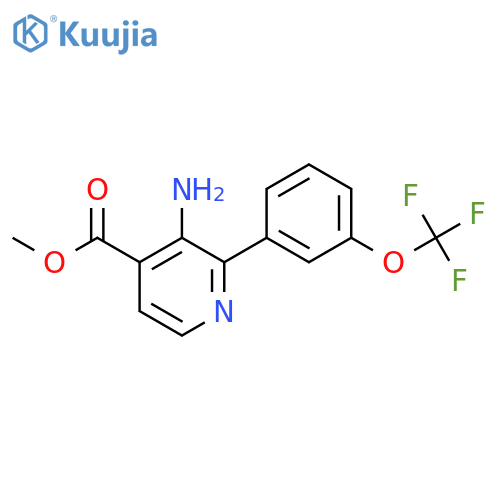 Methyl 3-amino-2-(3-(trifluoromethoxy)phenyl)isonicotinate structure