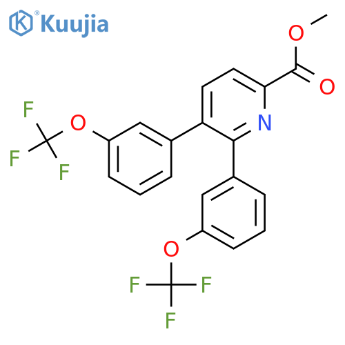 Methyl 5,6-bis(3-(trifluoromethoxy)phenyl)picolinate structure