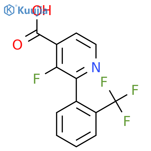 3-Fluoro-2-(2-(trifluoromethyl)phenyl)isonicotinic acid structure