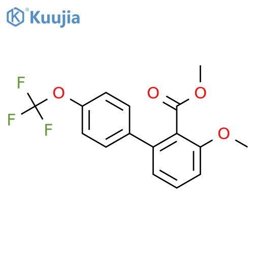 Methyl 3-methoxy-4'-(trifluoromethoxy)biphenyl-2-carboxylate structure