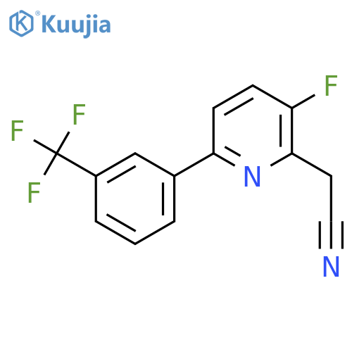 3-Fluoro-6-(3-(trifluoromethyl)phenyl)pyridine-2-acetonitrile structure