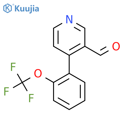4-(2-(Trifluoromethoxy)phenyl)nicotinaldehyde structure