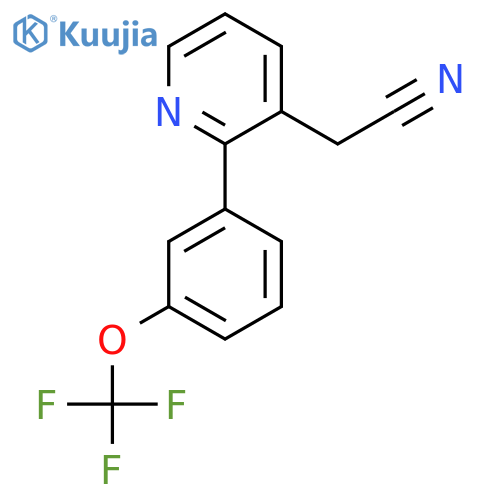 2-(3-(Trifluoromethoxy)phenyl)pyridine-3-acetonitrile structure