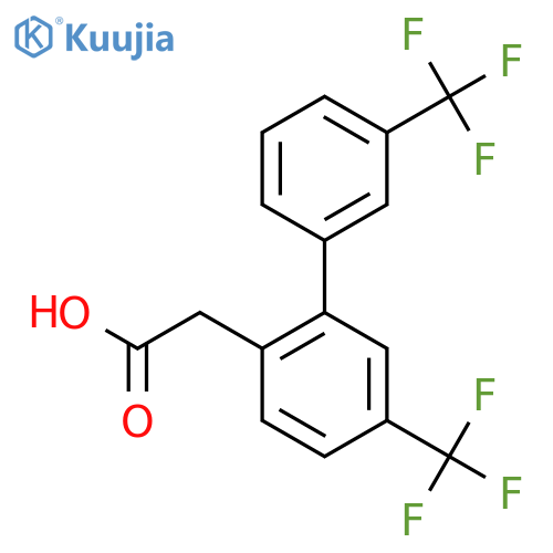 5,3'-Bis(trifluoromethyl)biphenyl-2-acetic acid structure