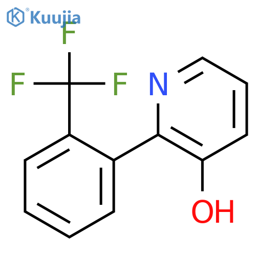 2-[2-(Trifluoromethyl)phenyl]pyridin-3-ol structure