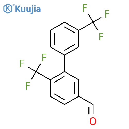 6,3'-Bis(trifluoromethyl)biphenyl-3-carbaldehyde structure