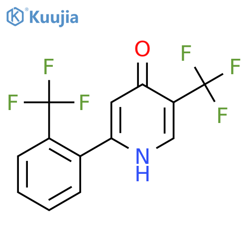 4-Hydroxy-5-(trifluoromethyl)-2-(2-(trifluoromethyl)phenyl)pyridine structure