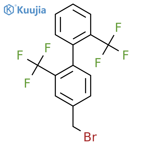2,2'-Bis(trifluoromethyl)-4-bromomethylbiphenyl structure