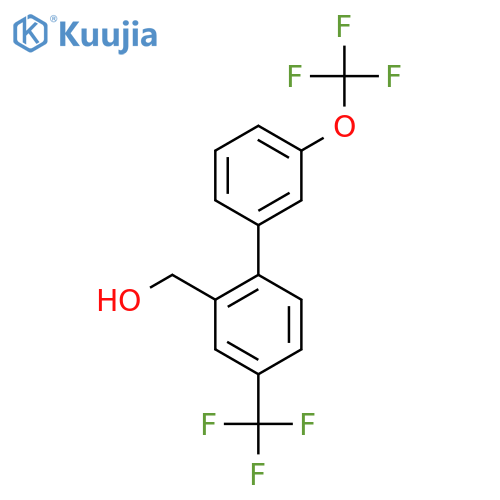 3'-(Trifluoromethoxy)-4-(trifluoromethyl)biphenyl-2-methanol structure