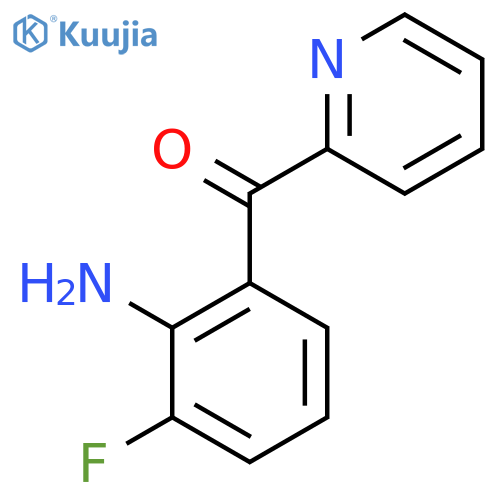 2-(2-Amino-3-fluorobenzoyl)pyridine structure