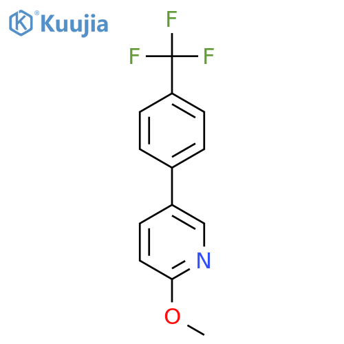 2-Methoxy-5-4-(trifluoromethyl)phenylpyridine structure