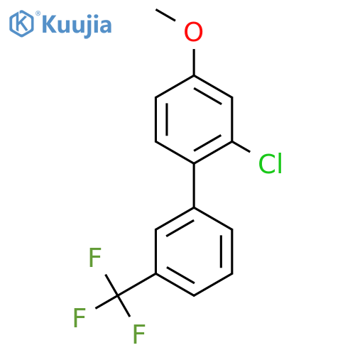 2-Chloro-4-methoxy-3'-(trifluoromethyl)biphenyl structure