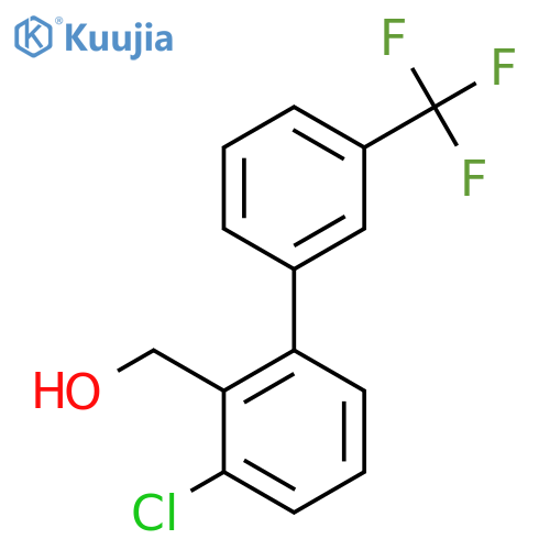 3-Chloro-3'-(trifluoromethyl)biphenyl-2-methanol structure