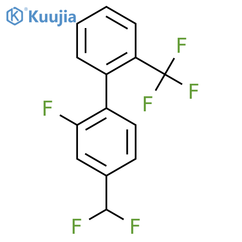 4-(Difluoromethyl)-2-fluoro-2'-(trifluoromethyl)biphenyl structure