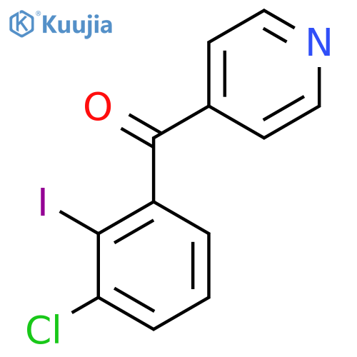 4-(3-Chloro-2-iodobenzoyl)pyridine structure
