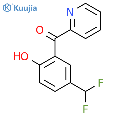 2-(5-(Difluoromethyl)-2-hydroxybenzoyl)pyridine structure