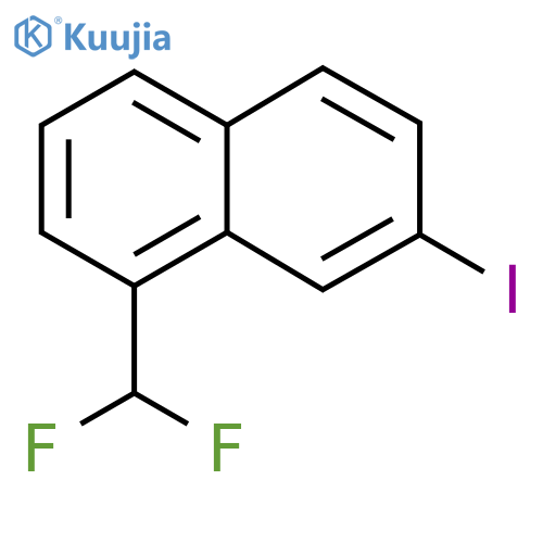 1-(Difluoromethyl)-7-iodonaphthalene structure