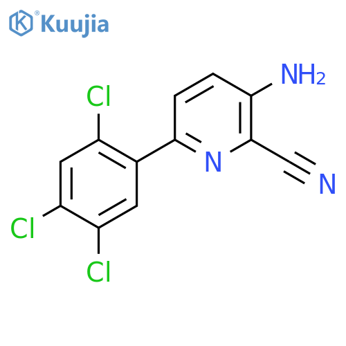 3-Amino-6-(2,4,5-trichlorophenyl)picolinonitrile structure