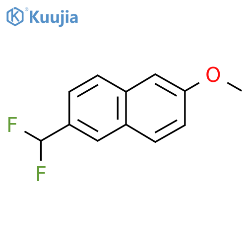 Naphthalene, 2-(difluoromethyl)-6-methoxy- structure