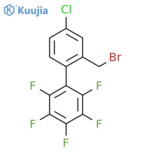 2'-Bromomethyl-4'-chloro-2,3,4,5,6-pentafluorobiphenyl structure