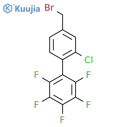 4'-Bromomethyl-2'-chloro-2,3,4,5,6-pentafluorobiphenyl structure