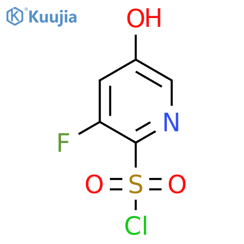 3-Fluoro-5-hydroxypyridine-2-sulfonyl chloride structure