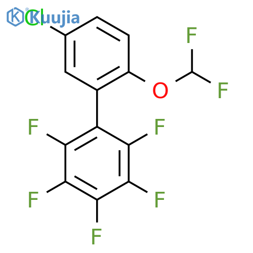 5'-Chloro-2'-difluoromethoxy-2,3,4,5,6-pentafluorobiphenyl structure