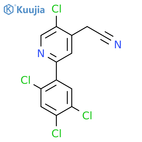 5-Chloro-2-(2,4,5-trichlorophenyl)pyridine-4-acetonitrile structure