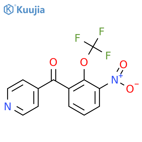 4-(2-(Trifluoromethoxy)-3-nitrobenzoyl)pyridine structure