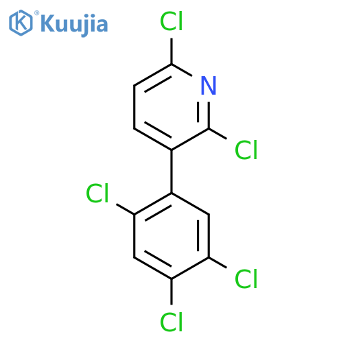 2,6-Dichloro-3-(2,4,5-trichlorophenyl)pyridine structure