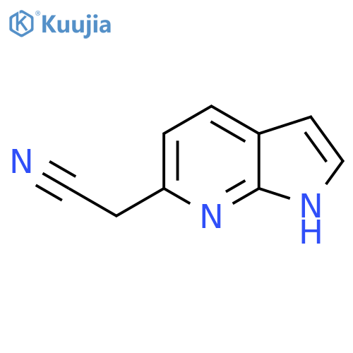 2-{1H-pyrrolo2,3-bpyridin-6-yl}acetonitrile structure