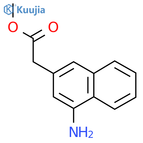 Methyl 1-aminonaphthalene-3-acetate structure