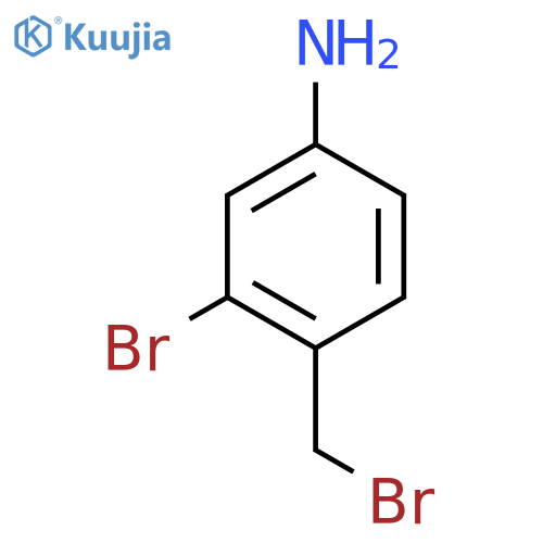 3-Bromo-4-(bromomethyl)aniline structure