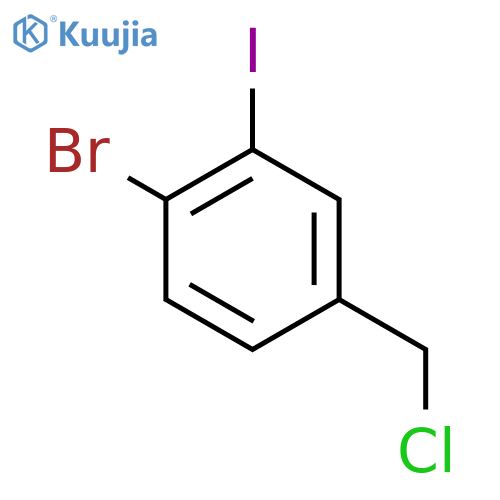 4-Bromo-3-iodobenzyl chloride structure