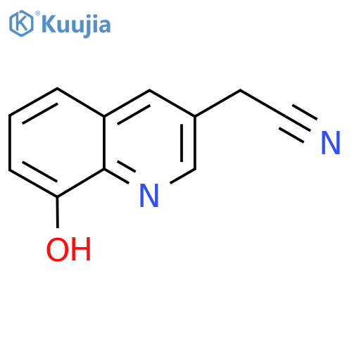 8-Hydroxyquinoline-3-acetonitrile structure