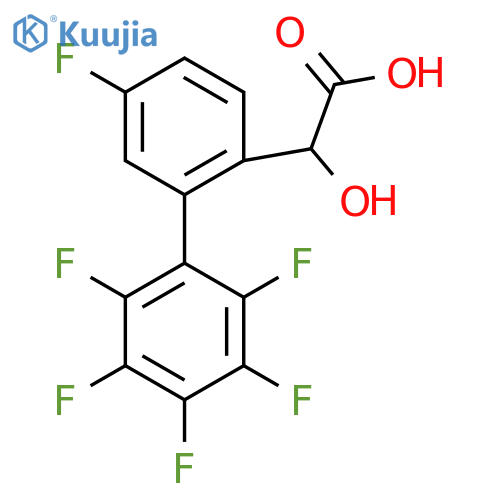 (5,2',3',4',5',6'-Hexafluorobiphenyl-2-yl)-hydroxy-acetic acid structure