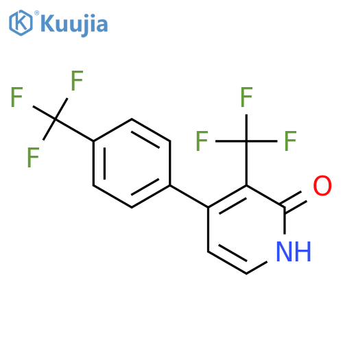 2-Hydroxy-3-(trifluoromethyl)-4-(4-(trifluoromethyl)phenyl)pyridine structure