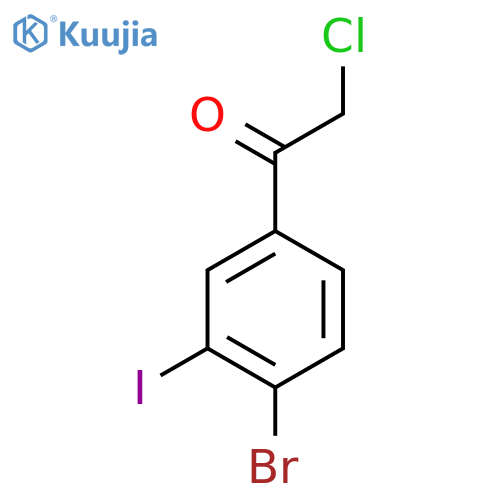 4'-Bromo-2-chloro-3'-iodoacetophenone structure