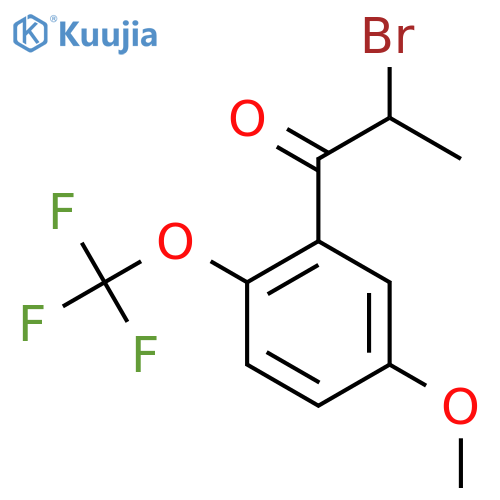 2-Bromo-5'-methoxy-2'-(trifluoromethoxy)propiophenone structure