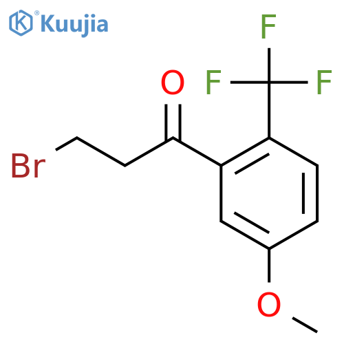 3-Bromo-5'-methoxy-2'-(trifluoromethyl)propiophenone structure