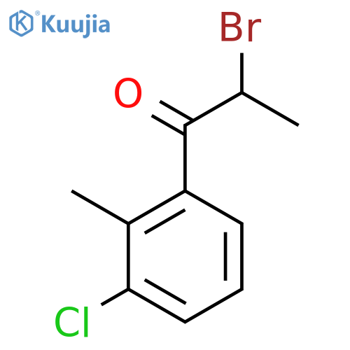 2-Bromo-3'-chloro-2'-methylpropiophenone structure