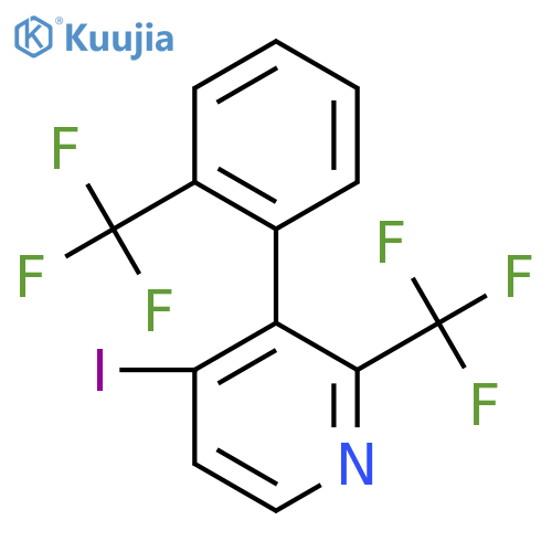 4-Iodo-2-(trifluoromethyl)-3-(2-(trifluoromethyl)phenyl)pyridine structure