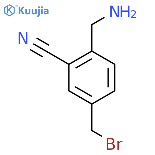 4-(Bromomethyl)-2-cyanobenzylamine structure