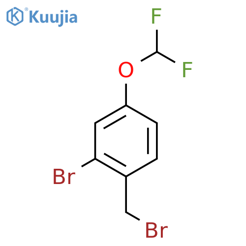 2-Bromo-4-(difluoromethoxy)benzyl bromide structure