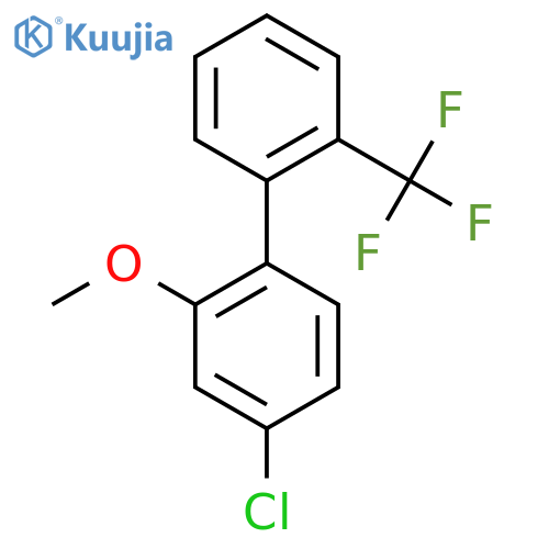 4-Chloro-2-methoxy-2'-(trifluoromethyl)biphenyl structure