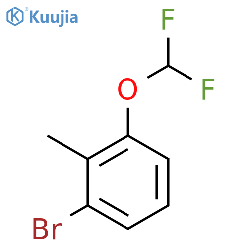 1-Bromo-3-(difluoromethoxy)-2-methylbenzene structure