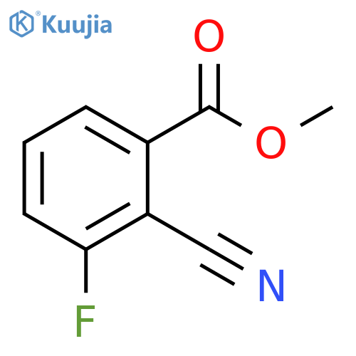 methyl 2-cyano-3-fluorobenzoate structure