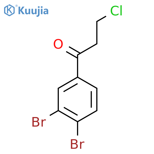 3-Chloro-3',4'-dibromopropiophenone structure